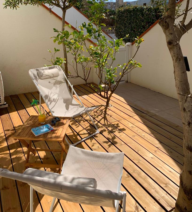 Les Marines III - Tout Confort - Tout Equipe - En Bord De Mer - Avec Jardin - Proche Commerces Et Animations Apartment เลอบาร์กาแรส ภายนอก รูปภาพ